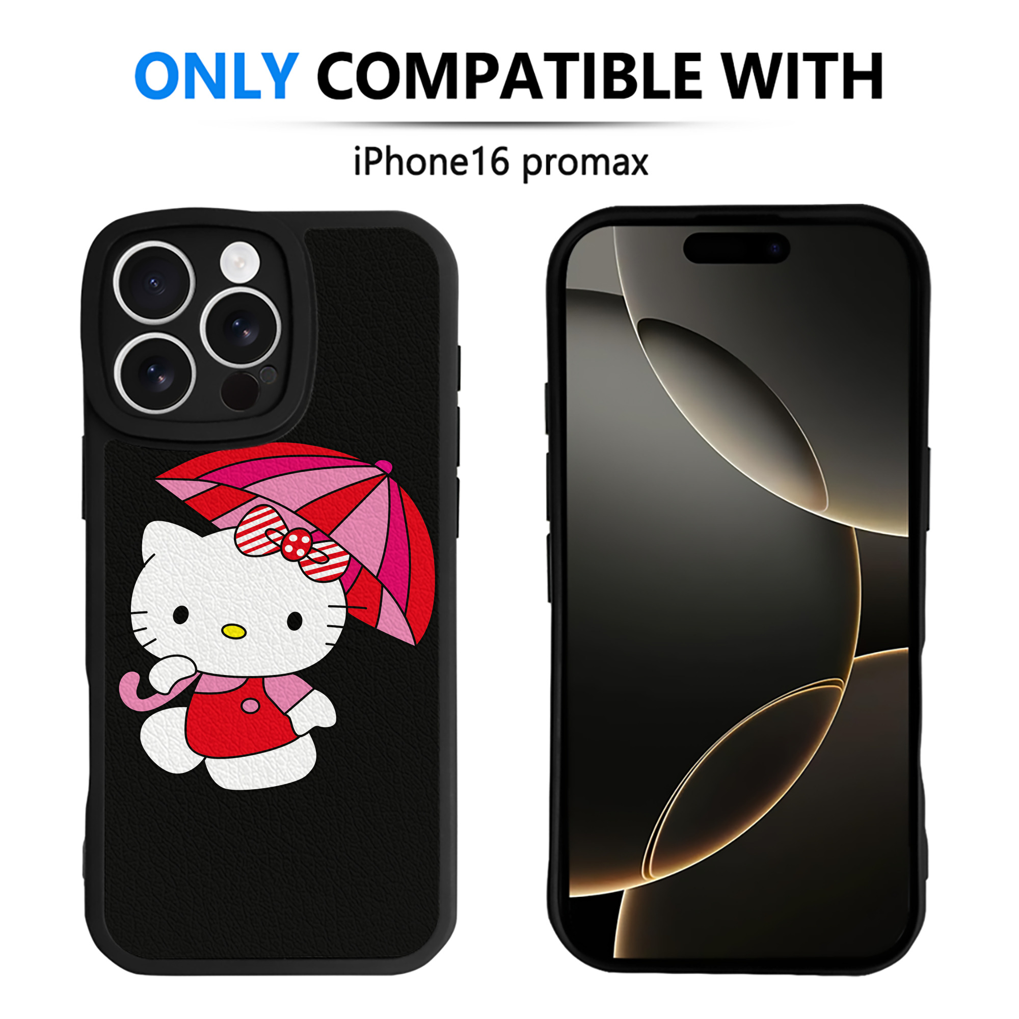 （画像用） Hello Kitty ハローキティ 【iPhone 16シリーズ対応】シリコンスマホケース（レザー調） 材質：シリコン